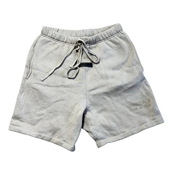 Essentials Fear Of God Mens Small Beige Sweat Shorts Casual Loungewear - Picture 1 of 10